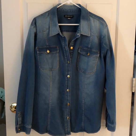 INC International Concepts Tops - INC Denim Shirt